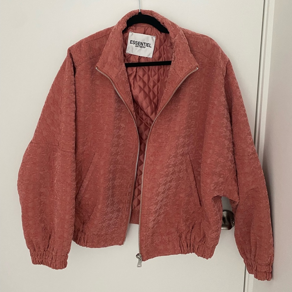 Essentiel Antwerp Pink Bomber Jacket